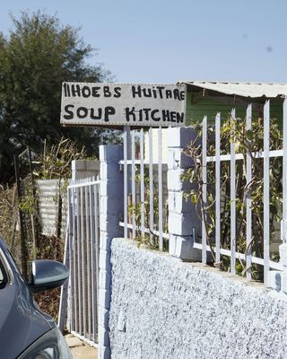 Gate to the soup kitchen