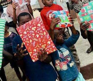 Child with gift